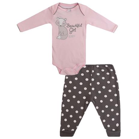 Conjunto Bebê Feminino Body e Calça Beautiful Girl - Baby duck Menor preço em Conjunto Bebê Feminino Body e Calça Beautiful Girl - Baby duck