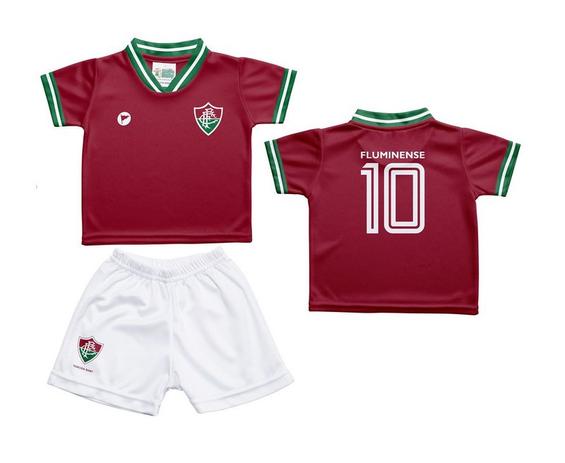 Conjunto Bebê Fluminense Uniforme - Torcida Baby - Revedor Menor preço em Conjunto Bebê Fluminense Uniforme - Torcida Baby - Revedor