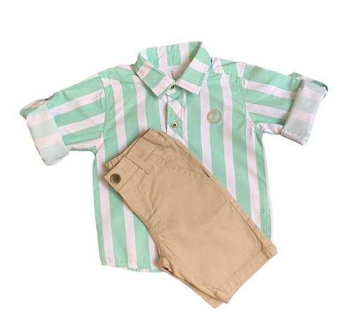 camisa listrada bebe