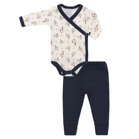 Conjunto bebê Prematuro Body e Calça Barco - Piu-piu Menor preço em Conjunto bebê Prematuro Body e Calça Barco - Piu-piu
