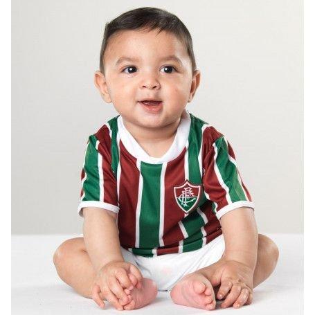 Conjunto Bebê Uniforme Fluminense Dry - Torcida Baby Menor preço em Conjunto Bebê Uniforme Fluminense Dry - Torcida Baby