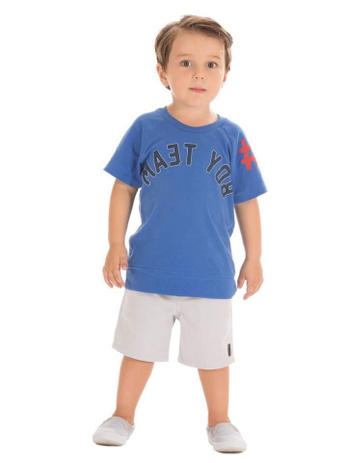 Conjunto Bermuda e Camiseta Boy Team Up Baby Menor preço em Conjunto Bermuda e Camiseta Boy Team Up Baby