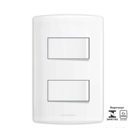 Conjunto Bianco Pró 4x2 2 interruptores simples 85126 branco Alumbra Menor preço em Conjunto Bianco Pró 4x2 2 interruptores simples 85126 branco Alumbra