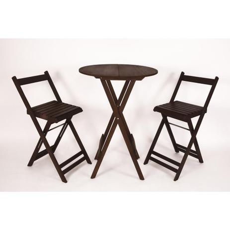 Conjunto Bistrô Dobrável Mesa e 2 Banquetas Entalharte 033 Menor preço em Conjunto Bistrô Dobrável Mesa e 2 Banquetas Entalharte 033