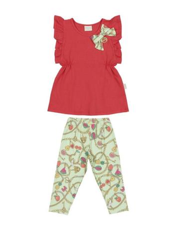 Conjunto Blusa e Legging em Cotton Quimby Menor preço em Conjunto Blusa e Legging em Cotton Quimby