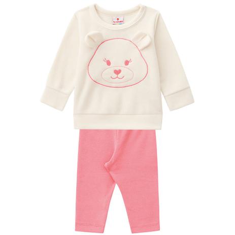 Conjunto Blusão Soft Brandili Ursinho Bebê Menina Menor preço em Conjunto Blusão Soft Brandili Ursinho Bebê Menina
