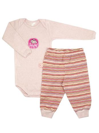 Conjunto Body e Calça Pine Rosa Manga Longa Be Little Menor preço em Conjunto Body e Calça Pine Rosa Manga Longa Be Little