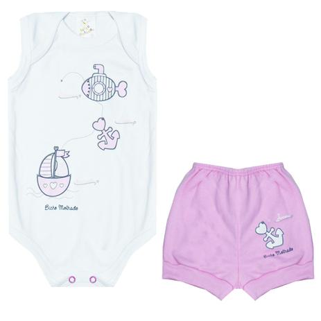 Conjunto Body Regata Marinheira - Bicho molhado Menor preço em Conjunto Body Regata Marinheira - Bicho molhado