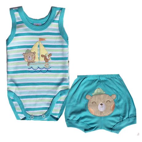 Conjunto Body Regata + Short Urso - Best club Menor preço em Conjunto Body Regata + Short Urso - Best club