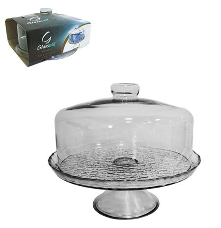 Conjunto Boleira De Vidro Com Tampa e Pé Petit Poa 28cm - Glassutil Menor preço em Conjunto Boleira De Vidro Com Tampa e Pé Petit Poa 28cm - Glassutil