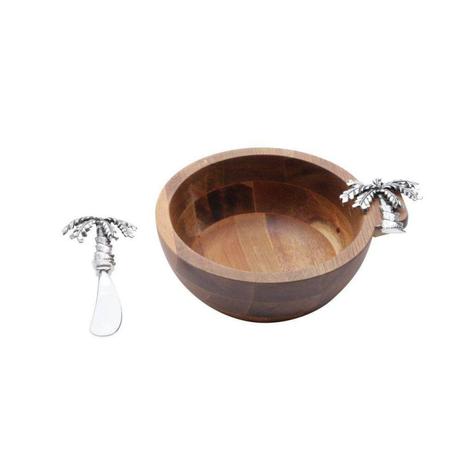Conjunto Bowl de Acácia e Espátula Palmeira 14,5cmx6cm Rojemac Menor preço em Conjunto Bowl de Acácia e Espátula Palmeira 14,5cmx6cm Rojemac