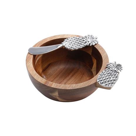 Conjunto Bowl de Madeira e Espátula de Zamac com Detalhe Abacaxi - Bon Gourmet é boa?