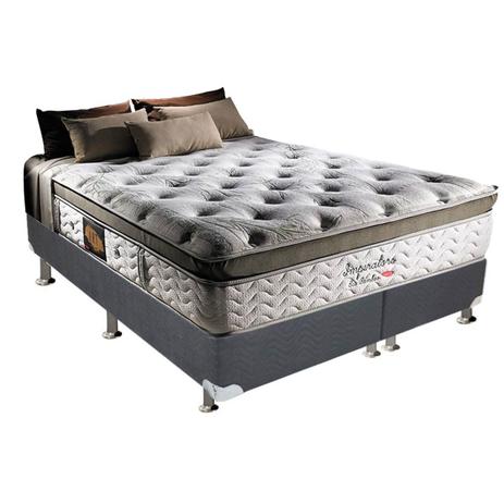 Conjunto Box-Colchão Herval Imperatore+Cama King 193 Menor preço em Conjunto Box-Colchão Herval Imperatore+Cama King 193