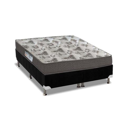 Conjunto Box-Colchão Ortobom D33 ISO 100+Cama Queen 158 - Cama Box Queen  Size - Magazine Luiza