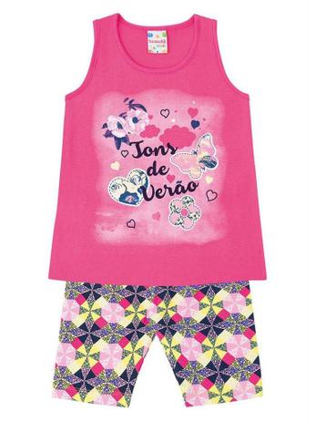 Conjunto Brandili Tons de Verão Blusa e Bermuda Ciclista Pink é boa?