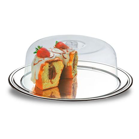 Conjunto Brinox para Bolo 2 peças Petúnia Menor preço em Conjunto Brinox para Bolo 2 peças Petúnia