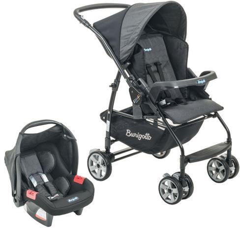 Conjunto Burigotto Carrinho Rio K Até 15 Kg + Bebê Conforto Menor preço em Conjunto Burigotto Carrinho Rio K Até 15 Kg + Bebê Conforto