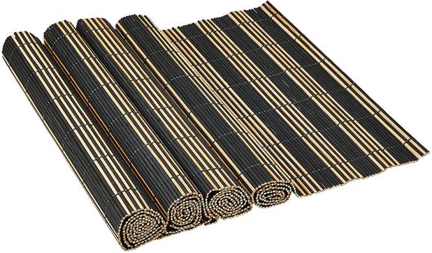 Conjunto C4 Jogo Americano Toalha Mesa Bambu Listrado - Mimo Style Menor preço em Conjunto C4 Jogo Americano Toalha Mesa Bambu Listrado - Mimo Style