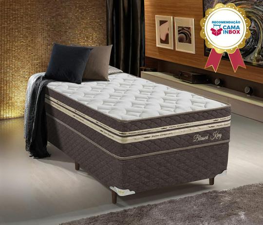 Conjunto Cama box (Colchão + Box) Molas Ensacadas Solteiro tradicional BLESSED KING - Pilow top-in com espumas progressivas - 88x188x67 - King Konfort é ruim? Conjunto Cama box (Colchão + Box) Molas Ensacadas Solteiro tradicional BLESSED KING - Pilow top-in com espumas progressivas - 88x188x67 - King Konfort é boa?