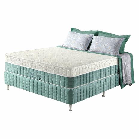 Conjunto Cama Box+Colchão Casal Confort Magnético c/ Massageador EspD28 138X188X69 Firme Verde Anjos - Anjos do brasil Menor preço em Conjunto Cama Box+Colchão Casal Confort Magnético c/ Massageador EspD28 138X188X69 Firme Verde Anjos - Anjos do brasil