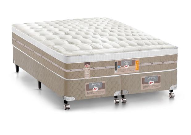 Conjunto Cama Box - Colchão Castor Mola Pocket Silver Star AIR One Side Menor preço em Conjunto Cama Box - Colchão Castor Mola Pocket Silver Star AIR One Side