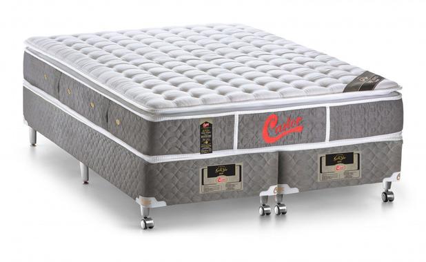 Conjunto Cama Box - Colchão Light Stress Super Luxo Molas Pocket One Face Castor é boa?