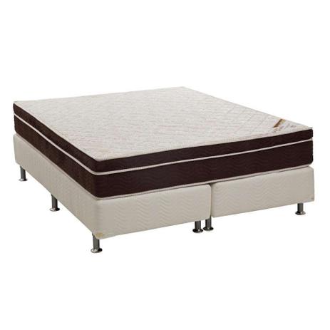 Conjunto Cama Box Light com Colchão Queen Espuma D45 Exclusive Ortopédico (27x158x198) Marrom - Ortobom Menor preço em Conjunto Cama Box Light com Colchão Queen Espuma D45 Exclusive Ortopédico (27x158x198) Marrom - Ortobom