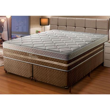 Conjunto Cama Box Madri + Colchão King Size Molas Ensacadas 193x203x75cm -  Umaflex - Cama Box King Size - Magazine Luiza