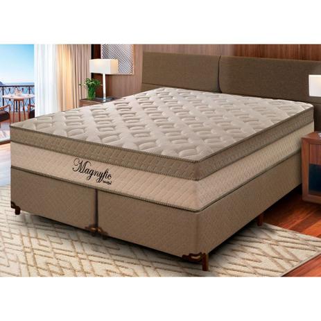 Conjunto Cama Box Magnyfic + Colchão Queen Size Molas Ensacadas  158x198x75cm - Umaflex - Cama Box Queen Size - Magazine Luiza