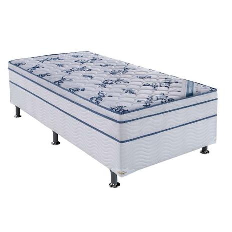 Conjunto Cama Box Physical com Colchão Solteiro Molas Nanolastic Confort (20x88x188) Branco - Ortobom