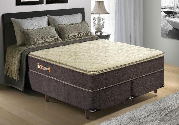 Menor preço em Conjunto Cama Box Queen Espuma Lincaster D33 158x198x72 Colchão + Cama Box - Hellen colchões e estofados