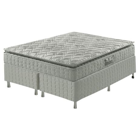 Conjunto Cama Box Queen Size Espuma D33 Pillow Top Hanover One - 158x198x59 - Anjos Menor preço em Conjunto Cama Box Queen Size Espuma D33 Pillow Top Hanover One - 158x198x59 - Anjos