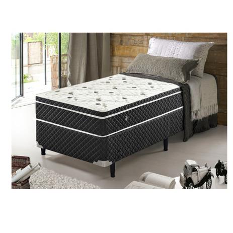 Conjunto Cama Box Solteiro Soft Comfort Preto - Antiácaro, Antifungo e Antialérgico - 78x188x60cm - Casatema é boa?