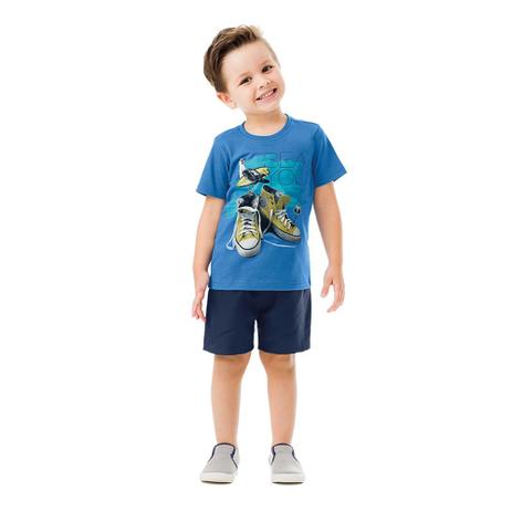 conjunto Camiseta e Bermuda 1 ao 3 - Malwee Menor preço em conjunto Camiseta e Bermuda 1 ao 3 - Malwee