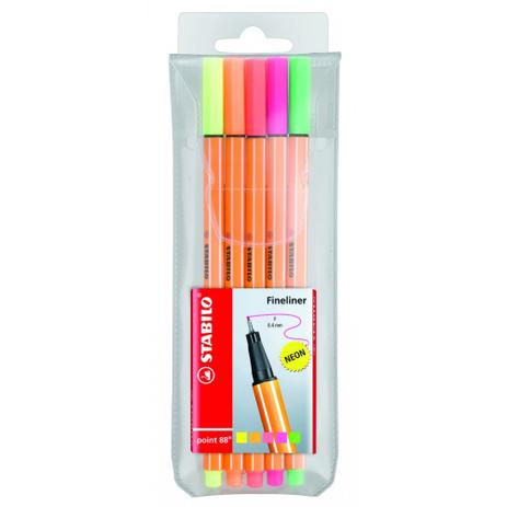 Conjunto Caneta Stabilo Point Pen Neon 5 Unid. Menor preço em Conjunto Caneta Stabilo Point Pen Neon 5 Unid.