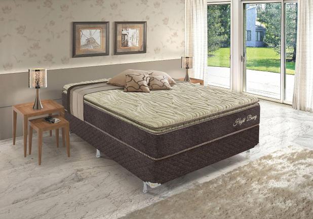 Conjunto (Colchão + Box) Molas Ensacadas Casal Hight Bonny Pilow e Espuma D40 138x188x71 - King konfort é boa?