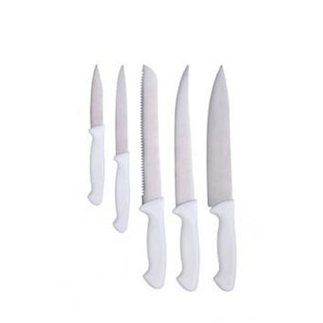 Conjunto com 05 facas de inox - Mor Menor preço em Conjunto com 05 facas de inox - Mor