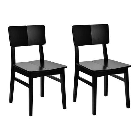 Conjunto com 2 Cadeiras Duo Preto - Mobly Menor preço em Conjunto com 2 Cadeiras Duo Preto - Mobly