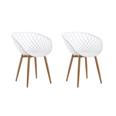 Conjunto com 2 Cadeiras Sidera Branco - Mobly Menor preço em Conjunto com 2 Cadeiras Sidera Branco - Mobly
