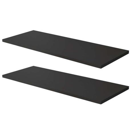 Conjunto com 2 Prateleiras Galvin II Preto 90 cm - Multivisão é boa?