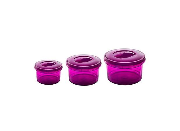 Conjunto com 3 Panelas para Micro-ondas Plasvale - PVL 058 Menor preço em Conjunto com 3 Panelas para Micro-ondas Plasvale - PVL 058