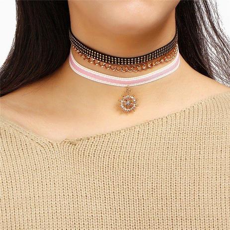 Conjunto com 3 peças de colares estilo choker marinheiro - lançamento - Lifemultiprodutos Menor preço em Conjunto com 3 peças de colares estilo choker marinheiro - lançamento - Lifemultiprodutos