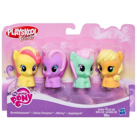 Conjunto Com 4 Bonecas My Little Pony Playskool Hasbro Menor preço em Conjunto Com 4 Bonecas My Little Pony Playskool Hasbro