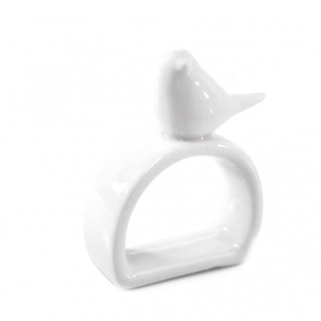 Conjunto com 4 Porta Guardanapo Em Cerâmica Passarinho Branco - Inter Ponte Menor preço em Conjunto com 4 Porta Guardanapo Em Cerâmica Passarinho Branco - Inter Ponte