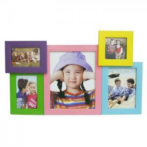 Conjunto com 5 Porta Retratos Coloridos - Zona livre Menor preço em Conjunto com 5 Porta Retratos Coloridos - Zona livre