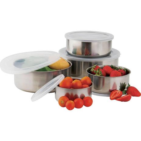 Conjunto Com 5 Tigelas Inox Hercules - Arthi Menor preço em Conjunto Com 5 Tigelas Inox Hercules - Arthi