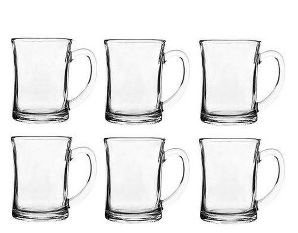 Conjunto com 6 Caneca Xicara de Vidro 210 ML - Dm brasil Menor preço em Conjunto com 6 Caneca Xicara de Vidro 210 ML - Dm brasil