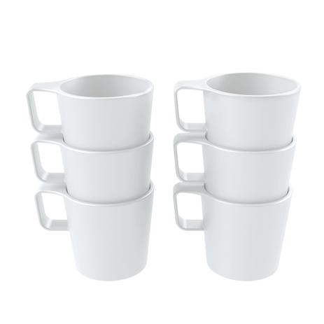 Conjunto Com 6 Canecas Empilháveis Casual Branco Coza - Brinox Menor preço em Conjunto Com 6 Canecas Empilháveis Casual Branco Coza - Brinox
