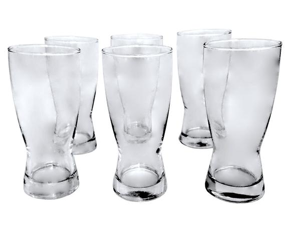 Conjunto Com 6 Copos Cerveja Pilsner - 325ml - Crisa Menor preço em Conjunto Com 6 Copos Cerveja Pilsner - 325ml - Crisa