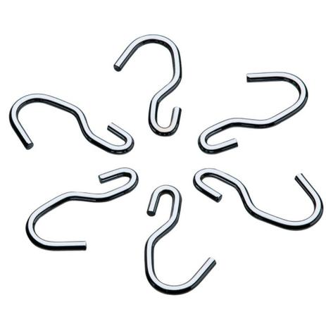 Conjunto Com 6 Ganchos Para Barra de Piatina - Aço Cromado - Future Menor preço em Conjunto Com 6 Ganchos Para Barra de Piatina - Aço Cromado - Future